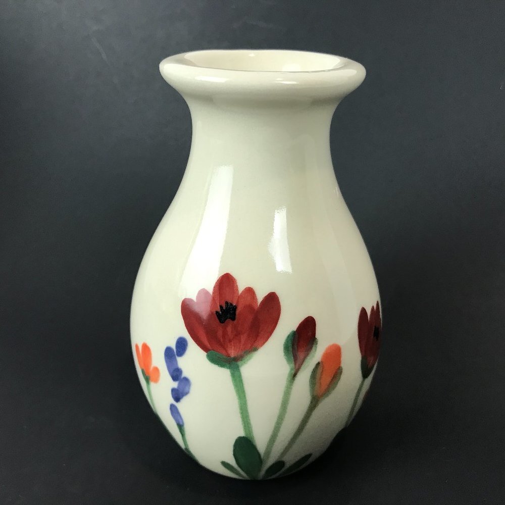 Handcrafted Art Pottery vase, signed
